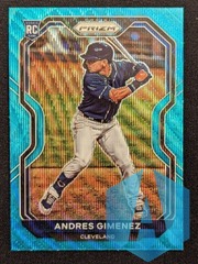 2021 Panini Prizm Tier II Teal Wave Prizm Andres Gimenez #120 Rookie RC